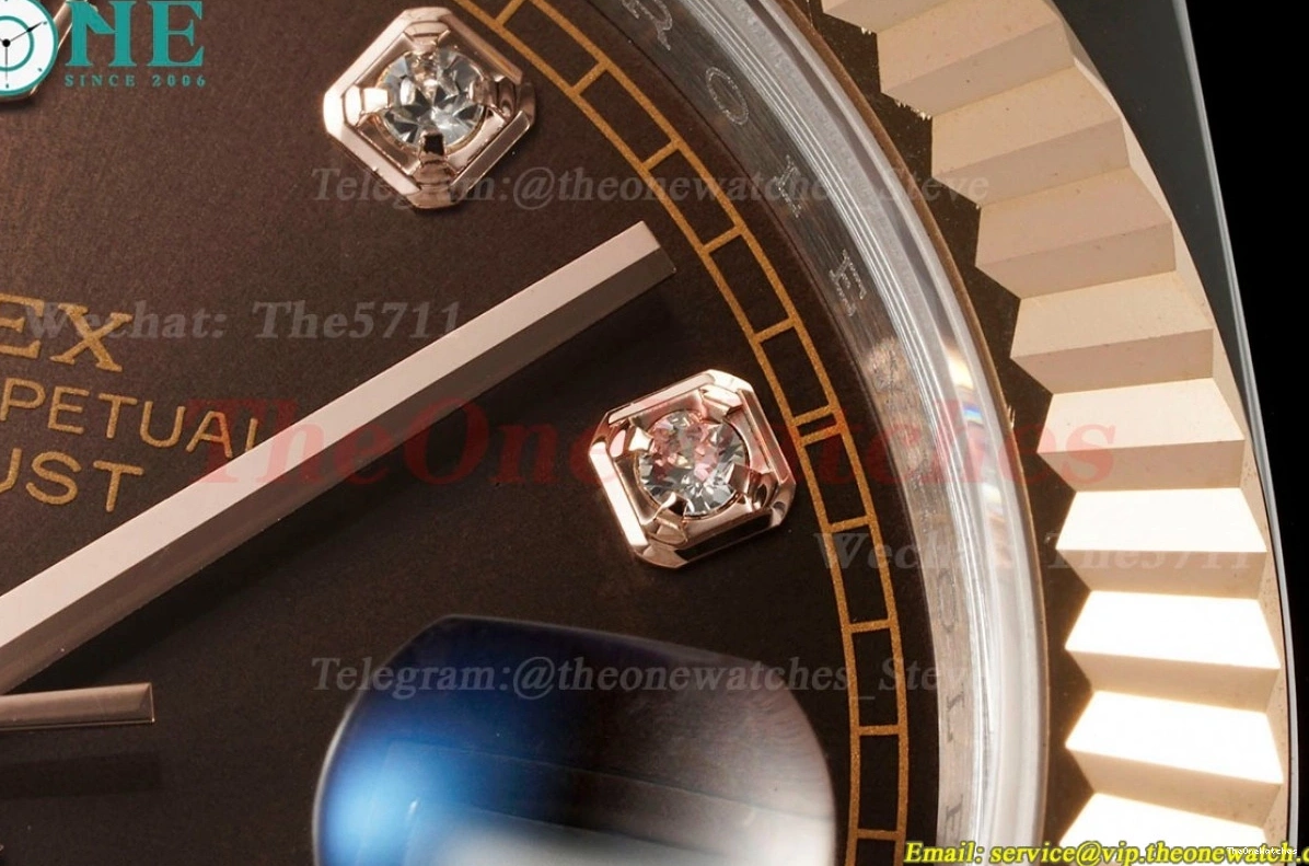 EWEF 41mm Datejust RG Dia Jub A3235 SS 126331 Brown 1224